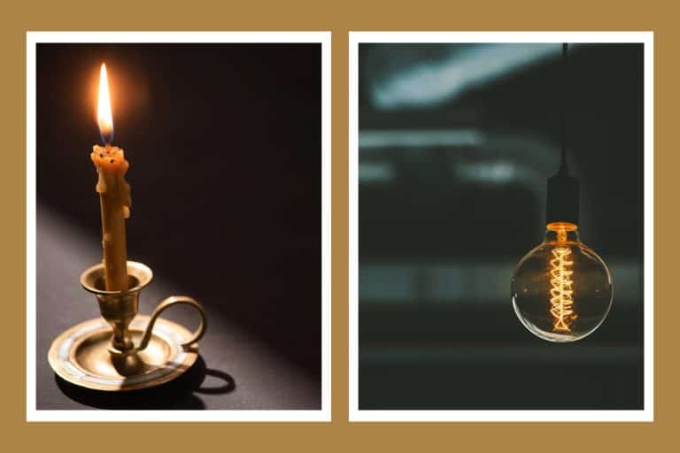 Light Bulb and Candle Similarities